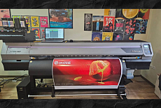 Запуск принтера Mimaki JV100-160 в компании ORANGE DESIGN