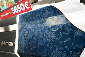 Платье из шифона силами принтера Mimaki TS55-1800 и каландра TitanJet RTX6 M