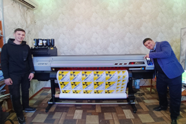 В Навоийской области установлен широкоформатный УФ-принтер Mimaki UJV100