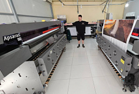 Второй сублимационный принтер GongZheng Apsaras G4-H в компании «Zvezda»