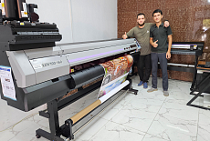 Запуск сразу двух станков Mimaki в компании Reklama Master из Ферганы