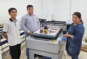 УФ-принтер Sprinter 6090 DPP A1E установлен в РА Master Print из Таджикистана